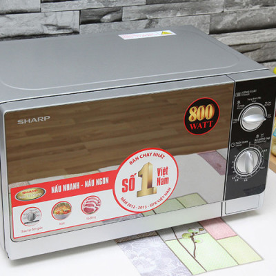 Lò Vi Sóng Sharp R-203VN-M - 20L (Bạc) - Hàng chính hãng